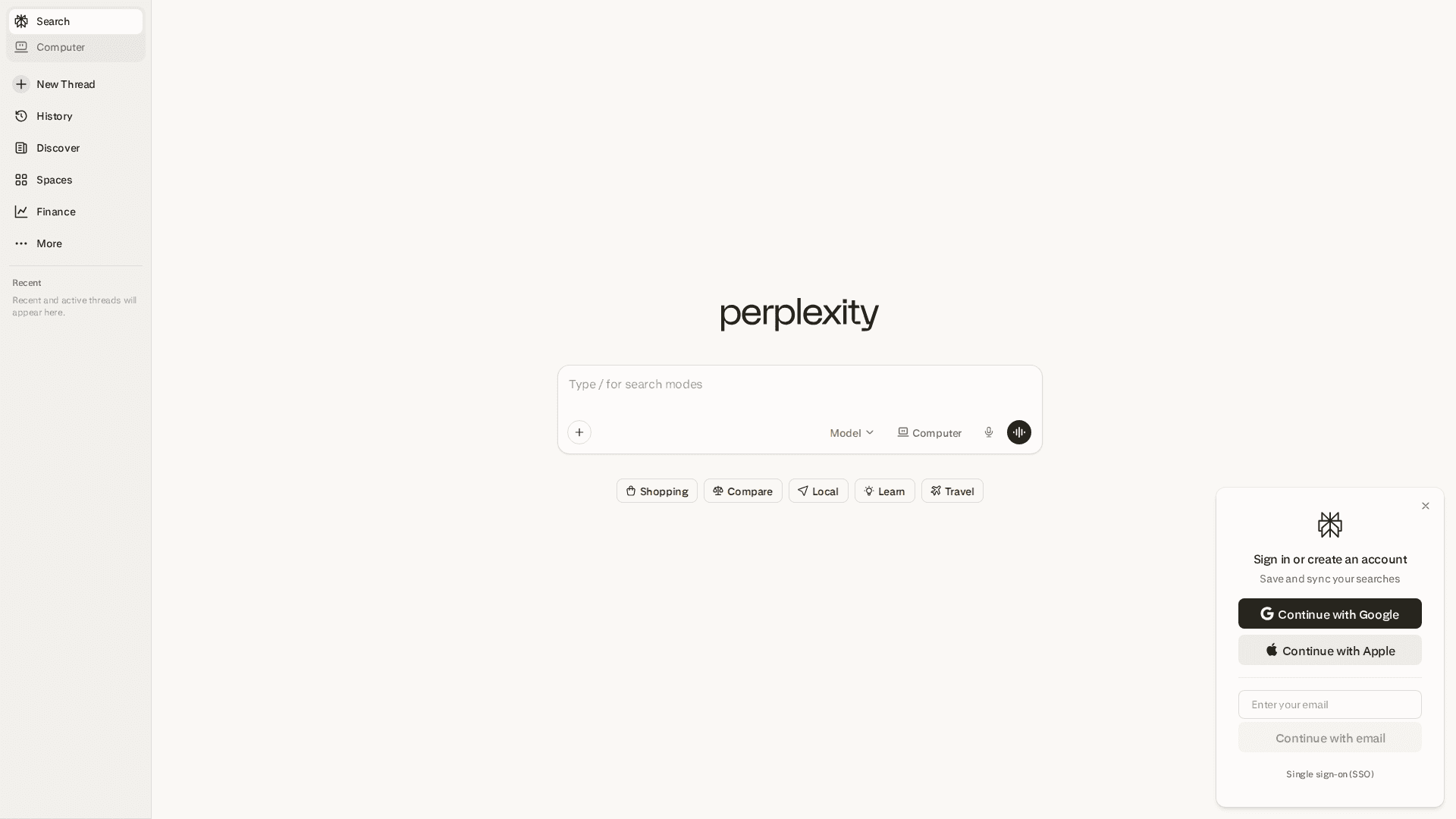 Perplexity preview